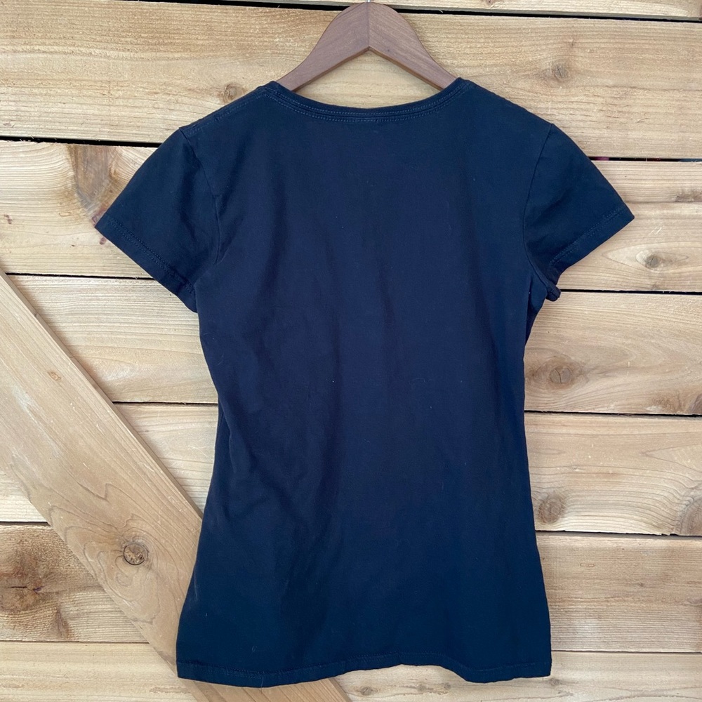 Air Waves Black Graphic Don’t Mess With Texas Short Sleeved Tee - Picture 2 of 5